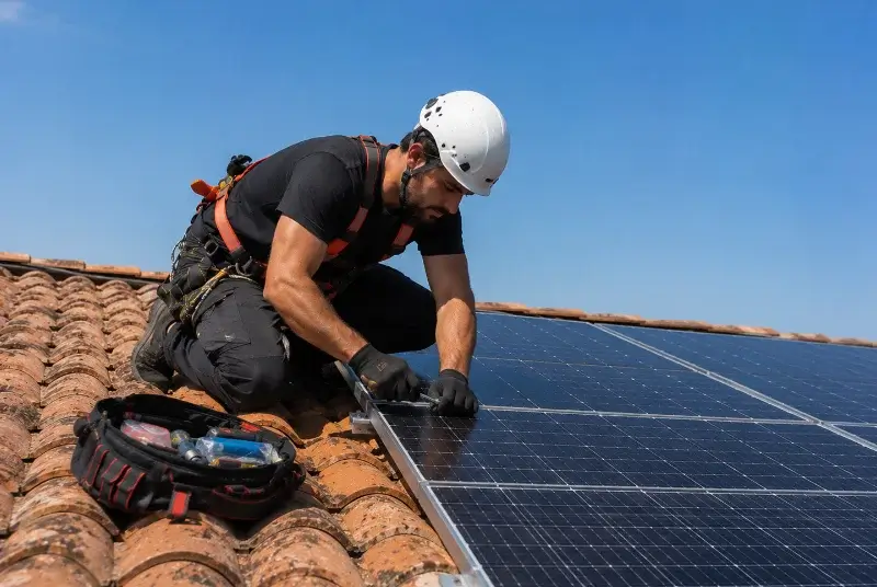 Maintenance et monitoring de panneaux solaires au Bez