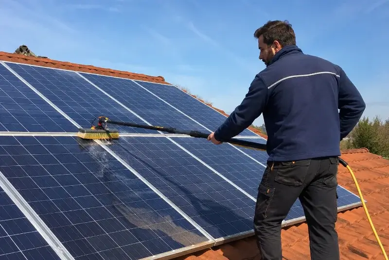 Nettoyage et entretien de panneaux solaires au Bez